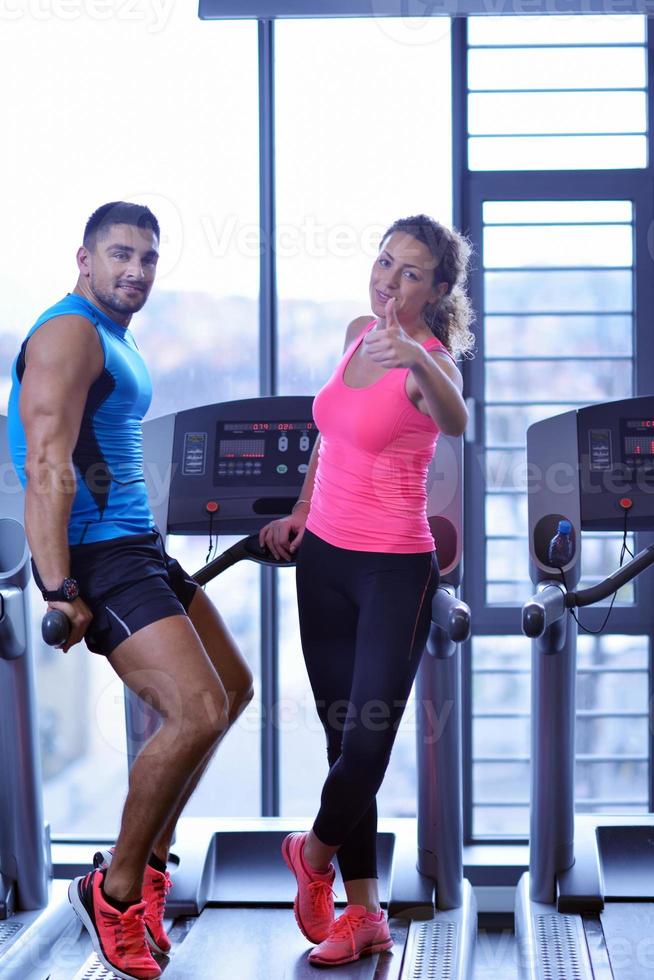 couple at the gym photo