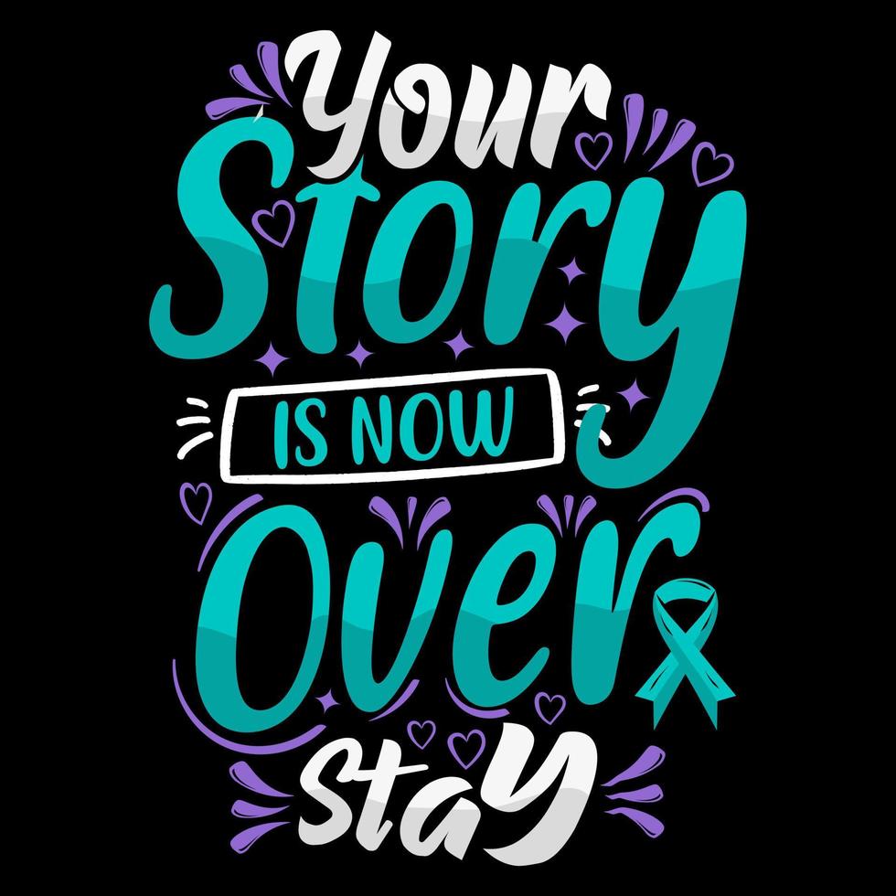 Suicide Awareness week typography t-shirt design, typography element vector