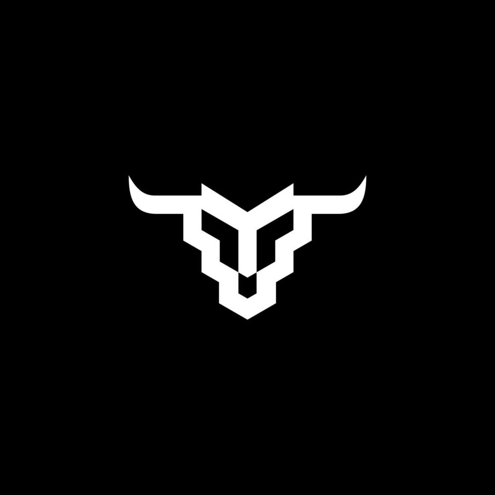 Head bufallo logo design vector
