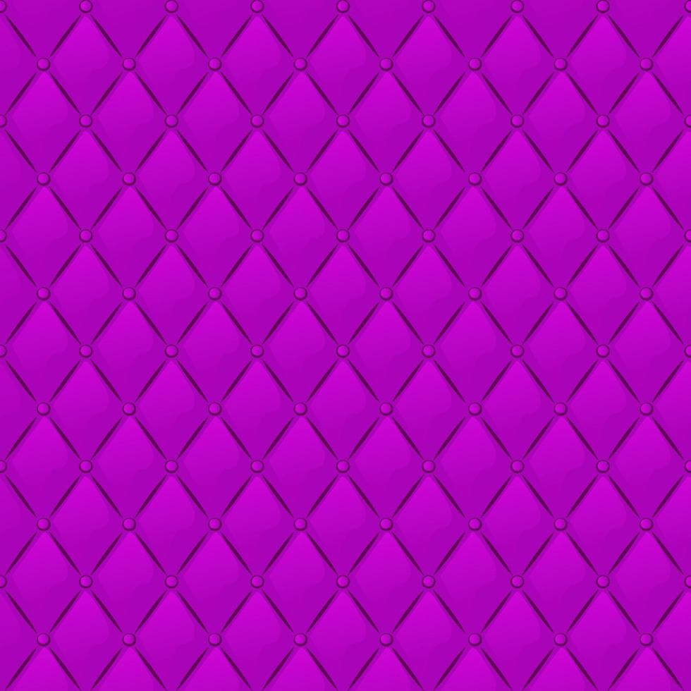Seamless pattern purple quilted textile texture for wallpaper. Vector illustration soft luxury background for graphic design.