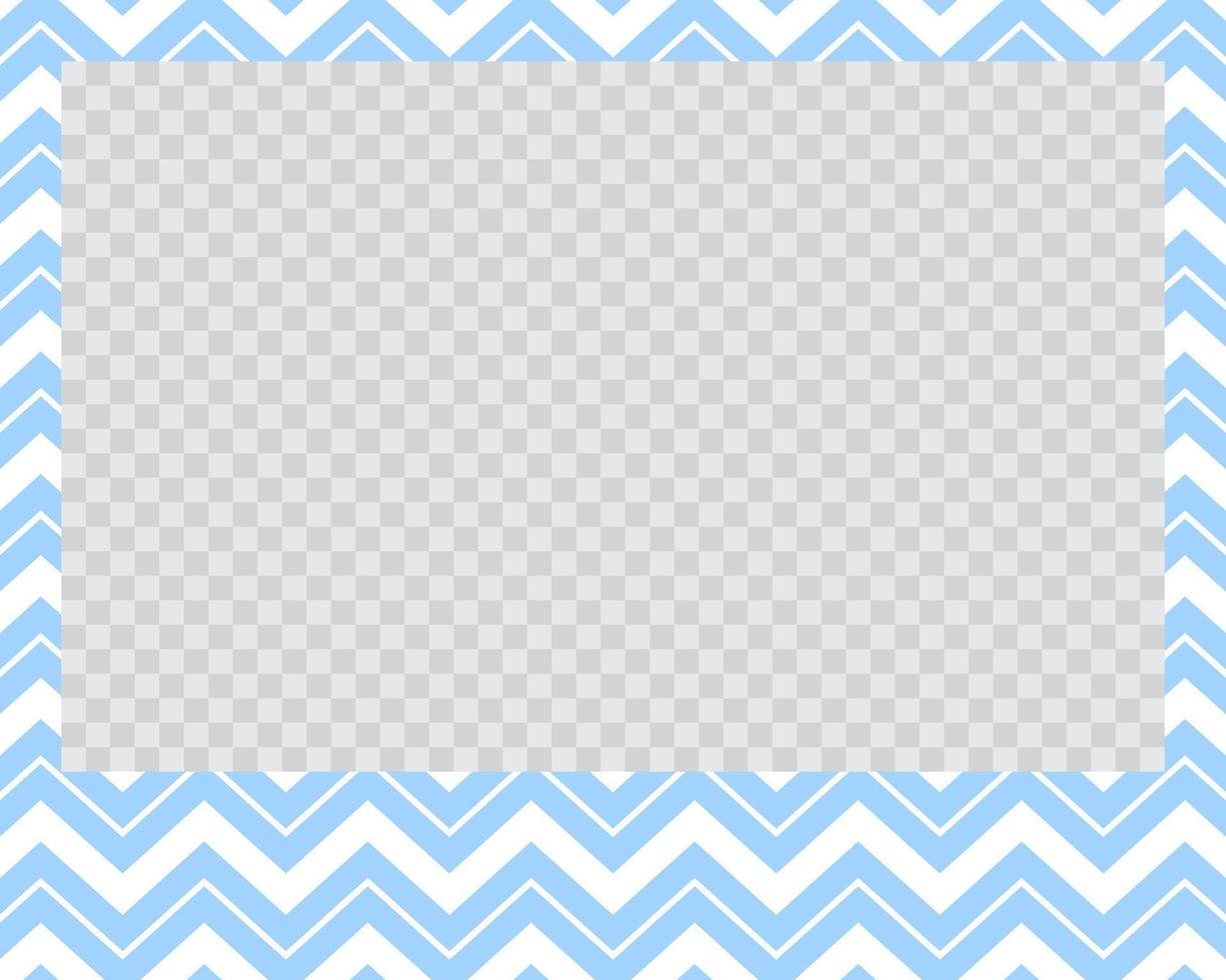 rectangle landscape flat photo frame with ornaments vector