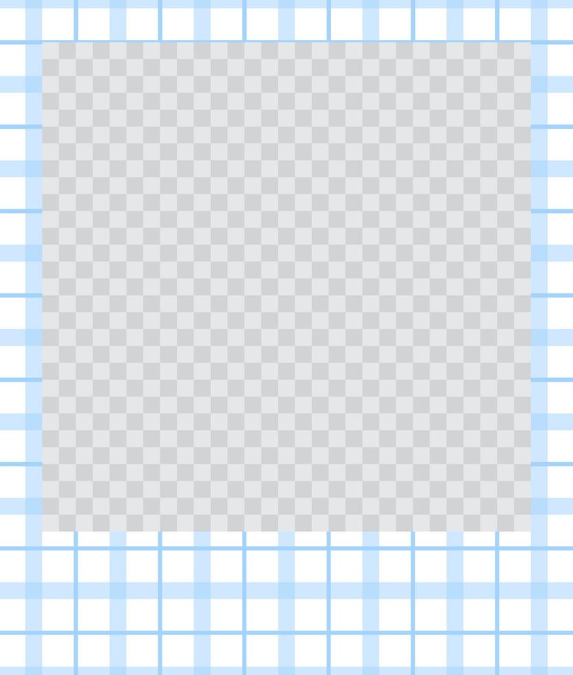 square flat photo frame with ornaments vector