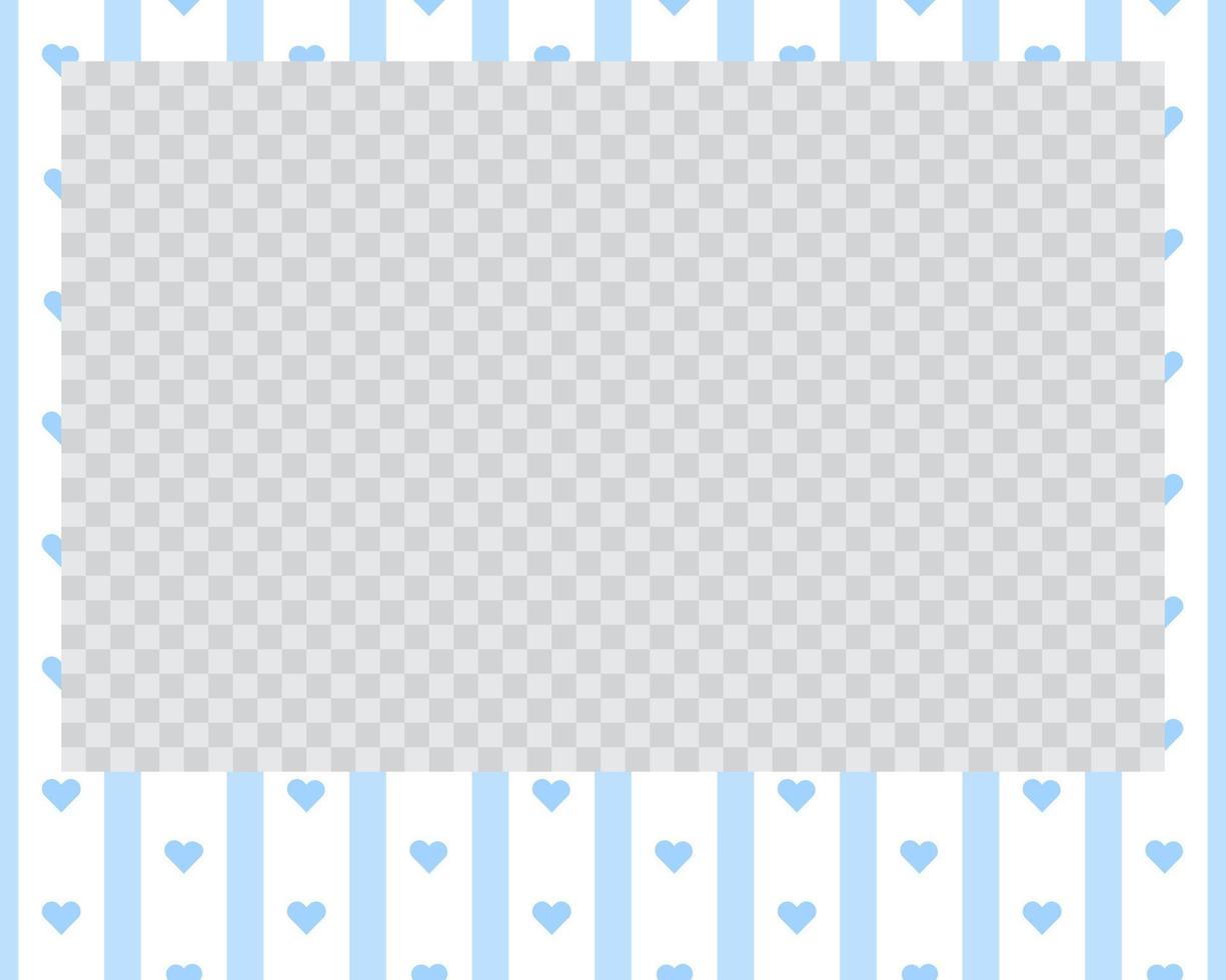 rectangle landscape flat photo frame with ornaments vector