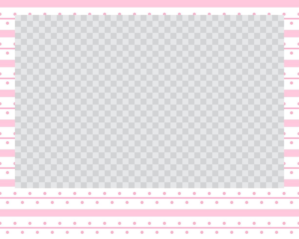 rectangle landscape flat photo frame with ornaments vector