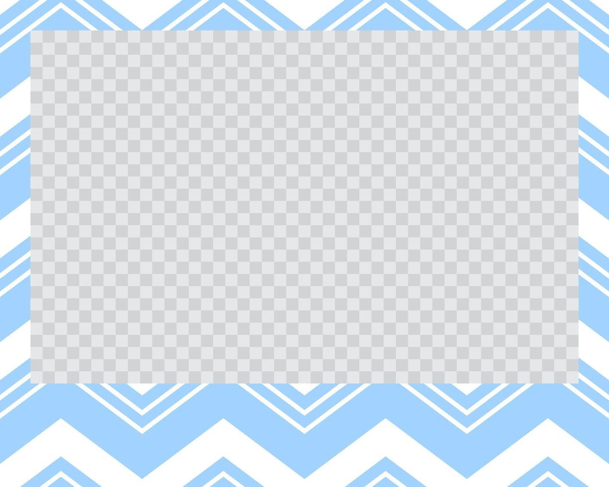 rectangle landscape flat photo frame with ornaments vector