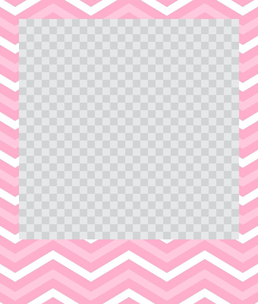 square flat photo frame with ornaments vector
