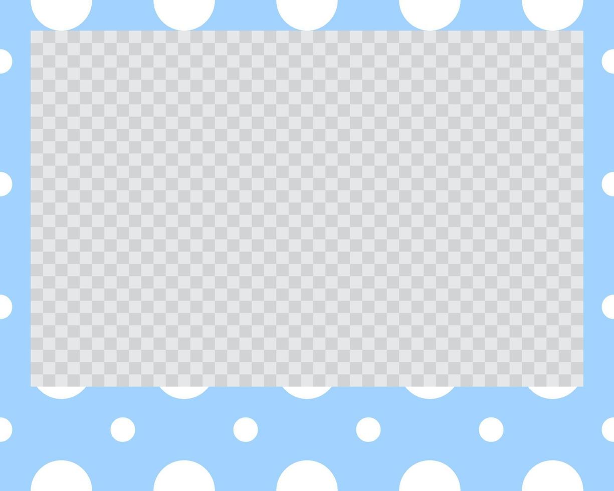 rectangle landscape flat photo frame with ornaments vector