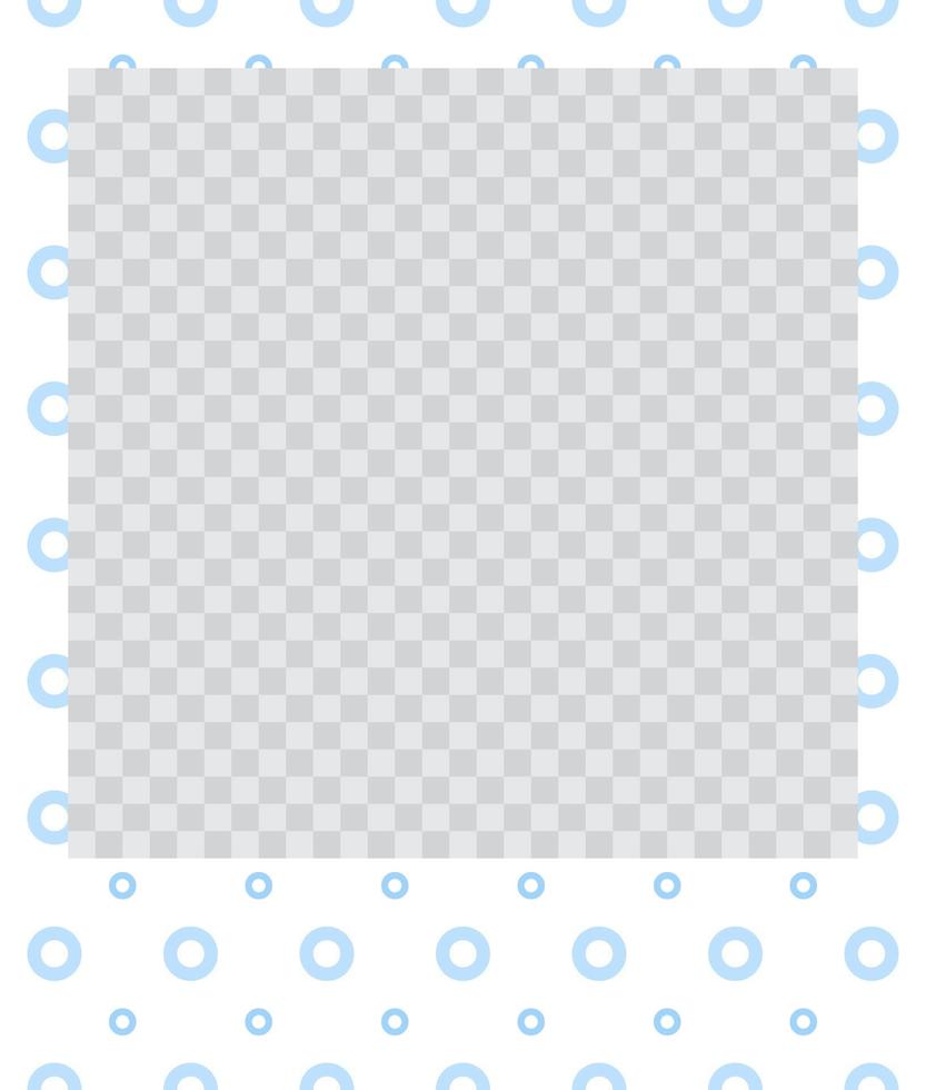 square flat photo frame with ornaments vector