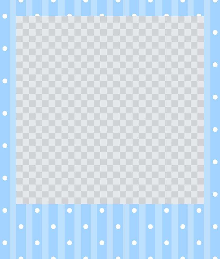 square flat photo frame with ornaments vector