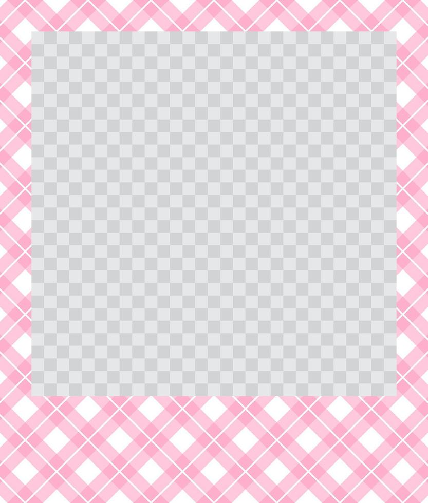 square flat photo frame with ornaments vector