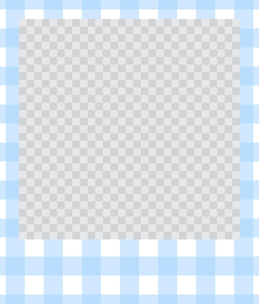square flat photo frame with ornaments vector