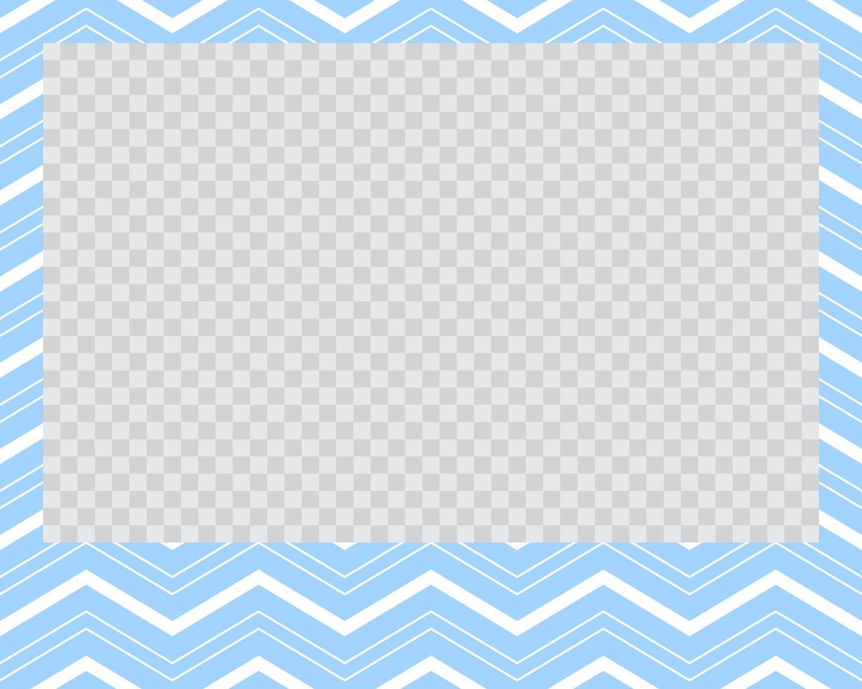 rectangle landscape flat photo frame with ornaments vector