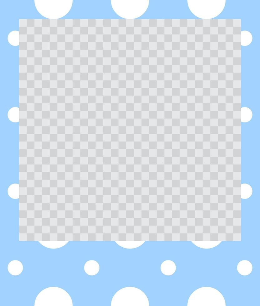 square flat photo frame with ornaments vector
