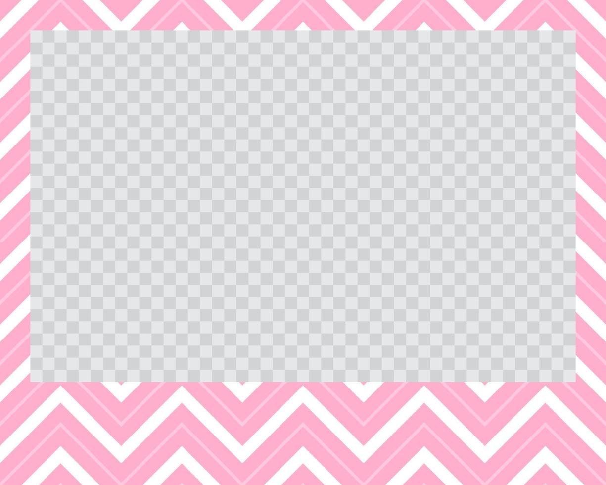 rectangle landscape flat photo frame with ornaments vector