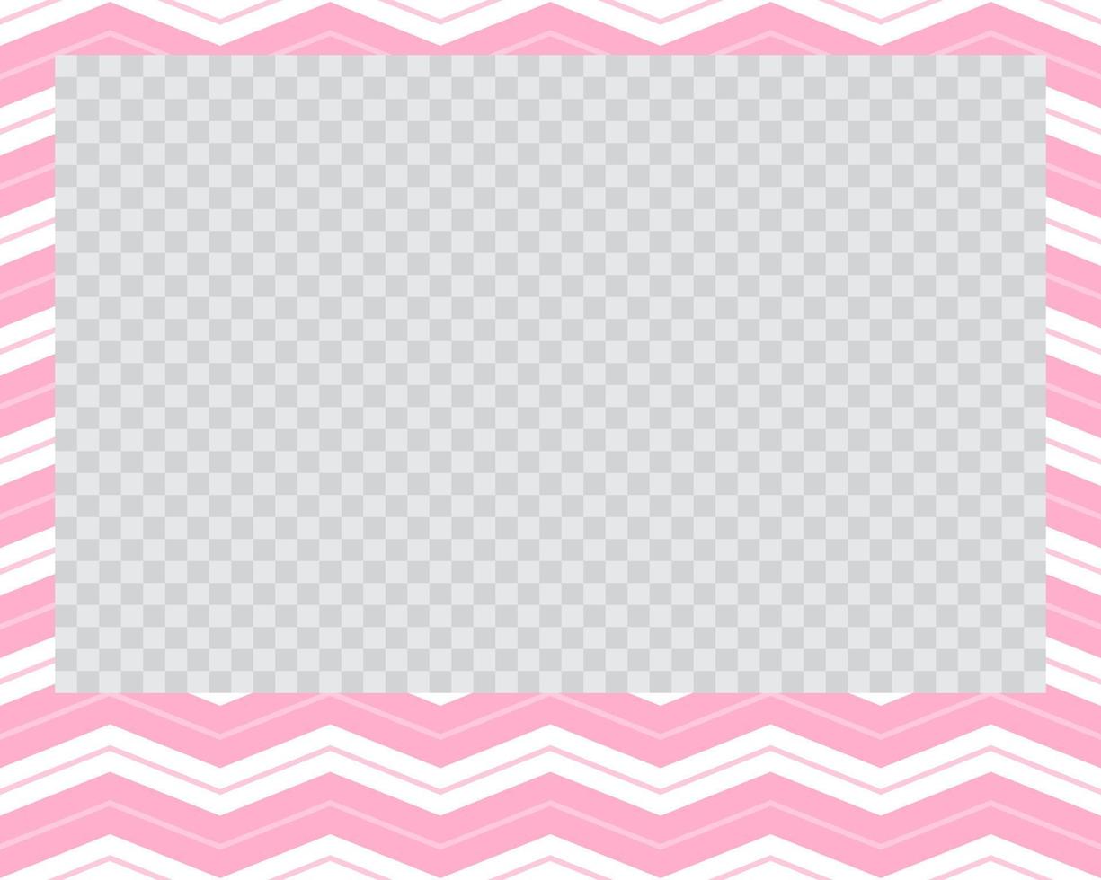 rectangle landscape flat photo frame with ornaments vector