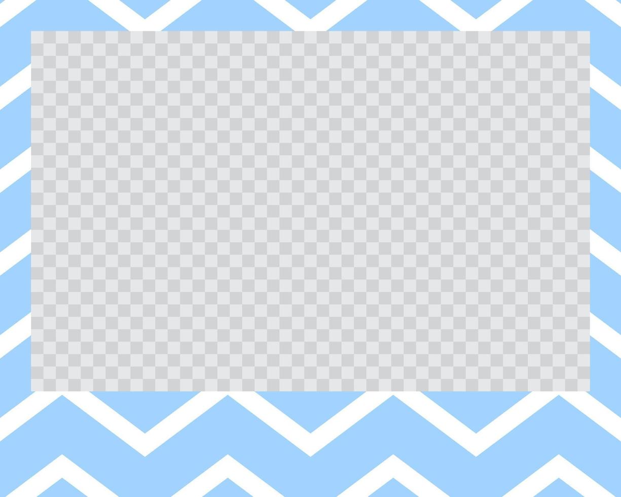 rectangle landscape flat photo frame with ornaments vector
