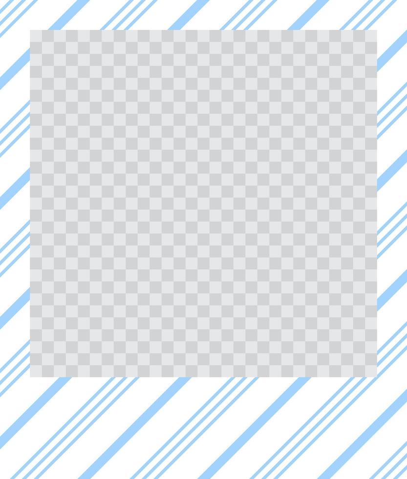 square flat photo frame with ornaments vector