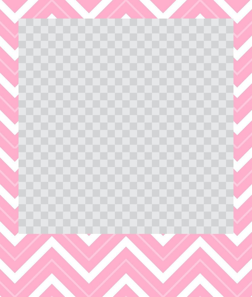 square flat photo frame with ornaments vector