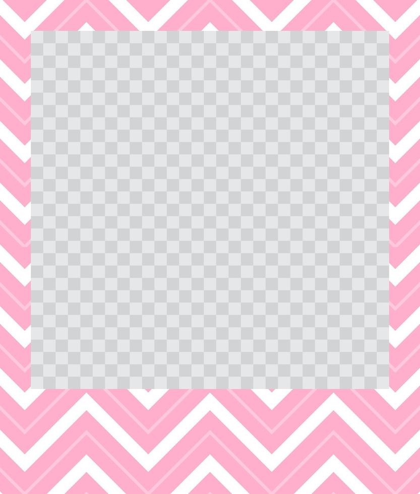 square flat photo frame with ornaments vector