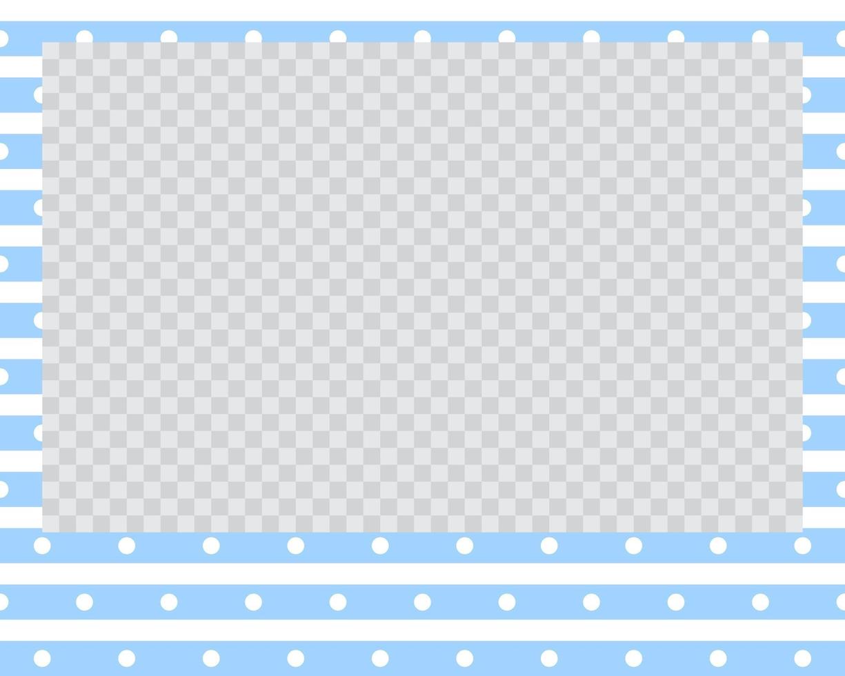 rectangle landscape flat photo frame with ornaments vector