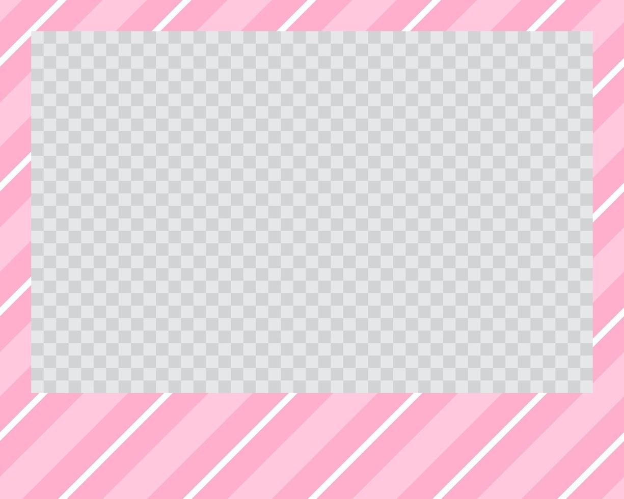 rectangle landscape flat photo frame with ornaments vector