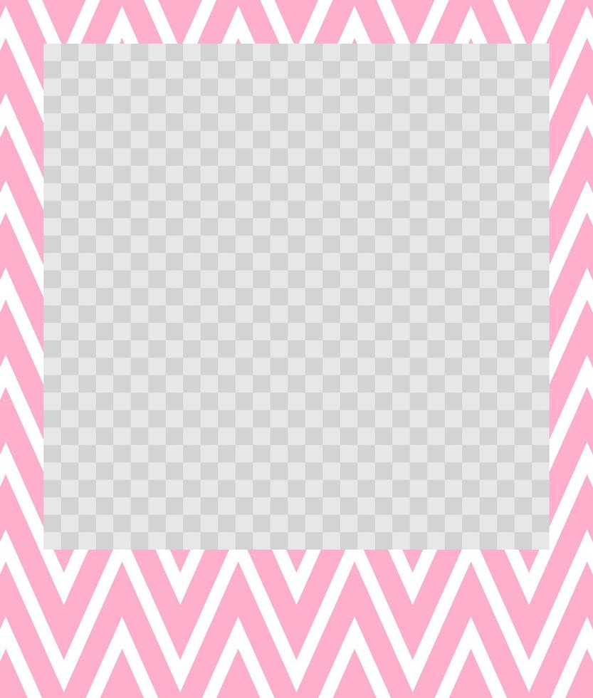 square flat photo frame with ornaments vector