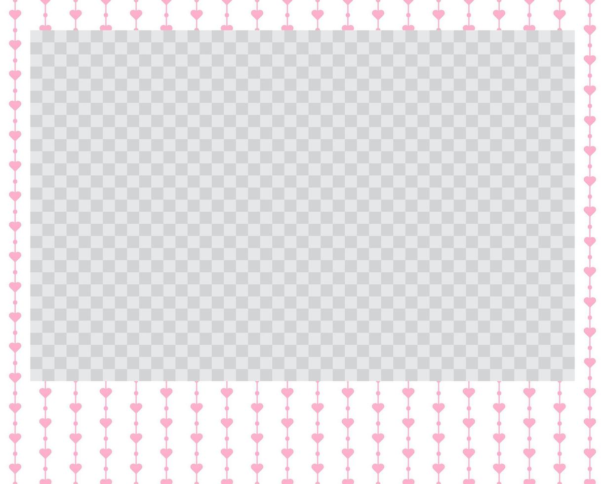 rectangle landscape flat photo frame with ornaments vector