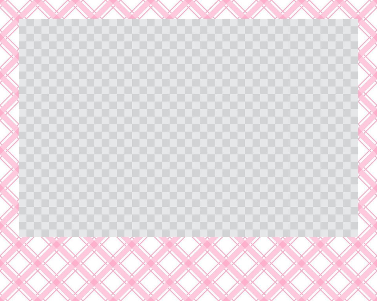 rectangle landscape flat photo frame with ornaments vector