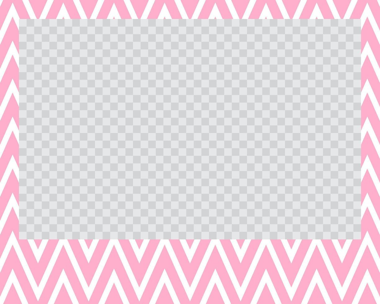 rectangle landscape flat photo frame with ornaments vector
