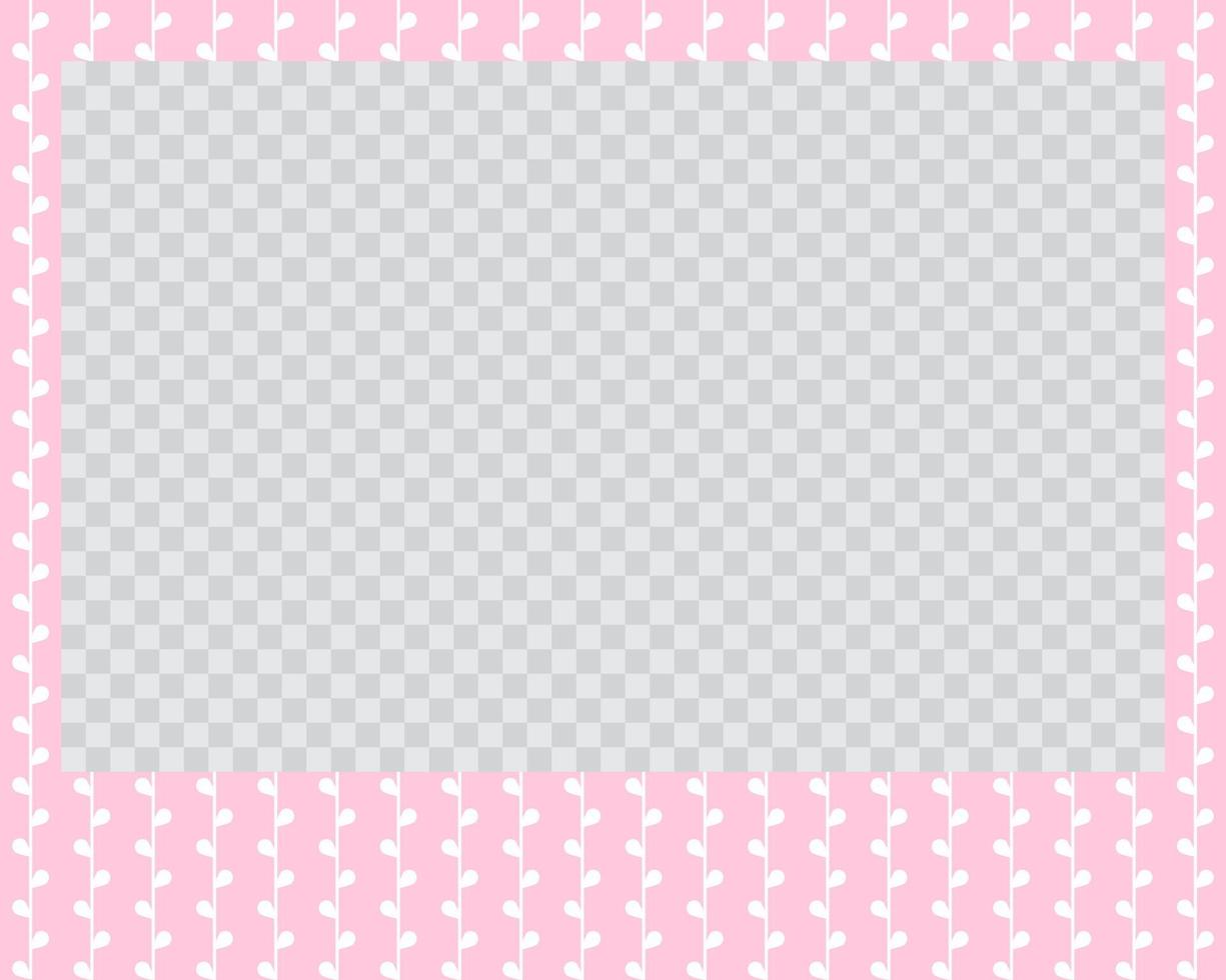 rectangle landscape flat photo frame with ornaments vector