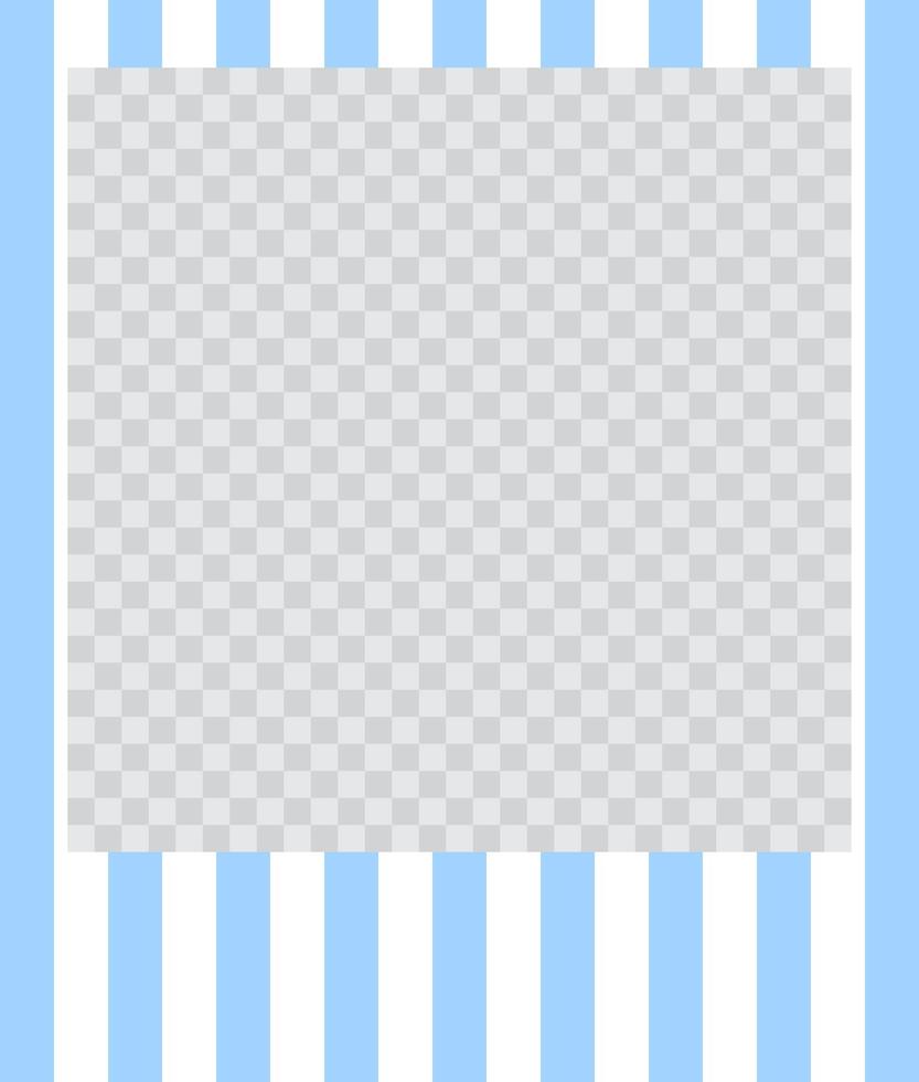 square flat photo frame with ornaments vector