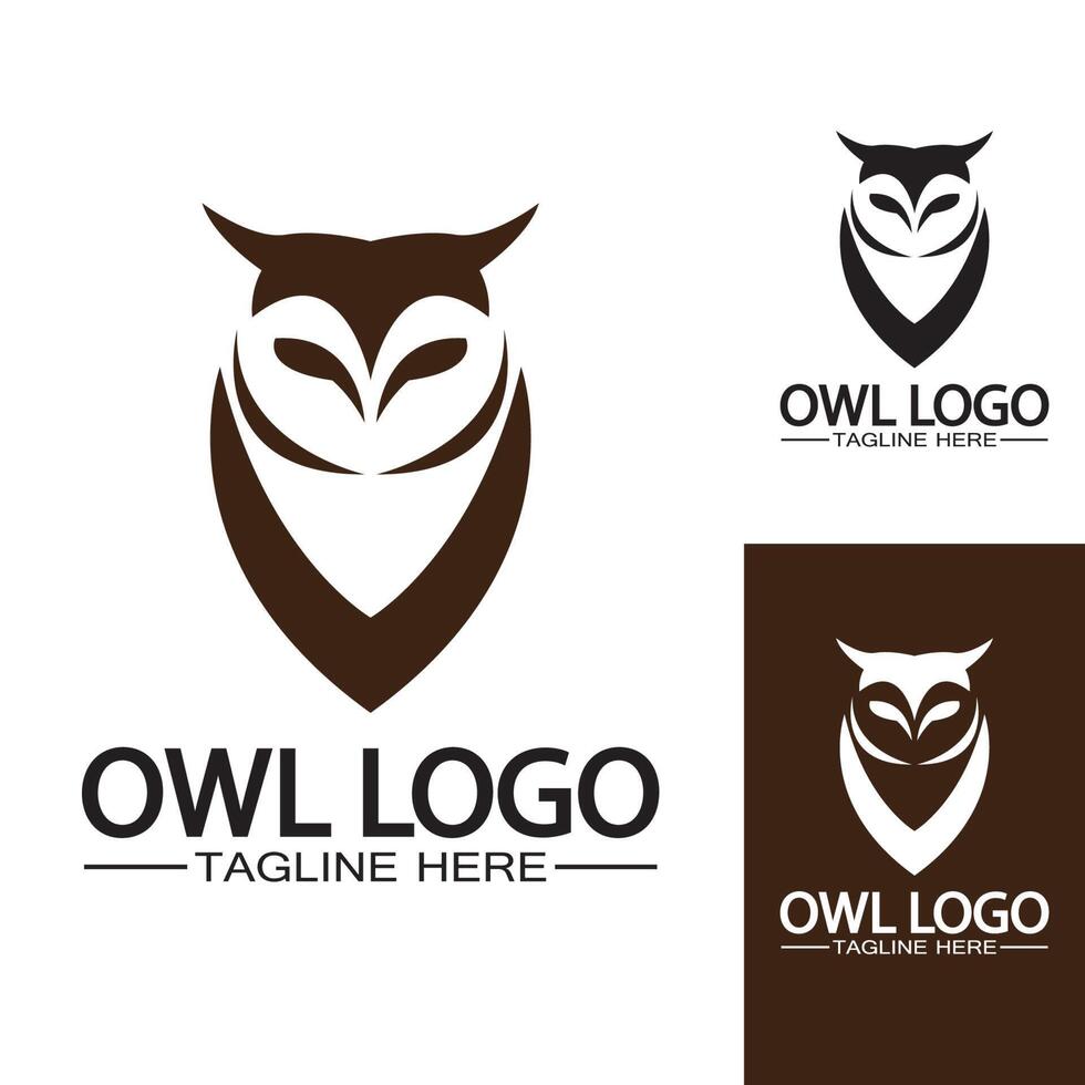 Owl logo vector template