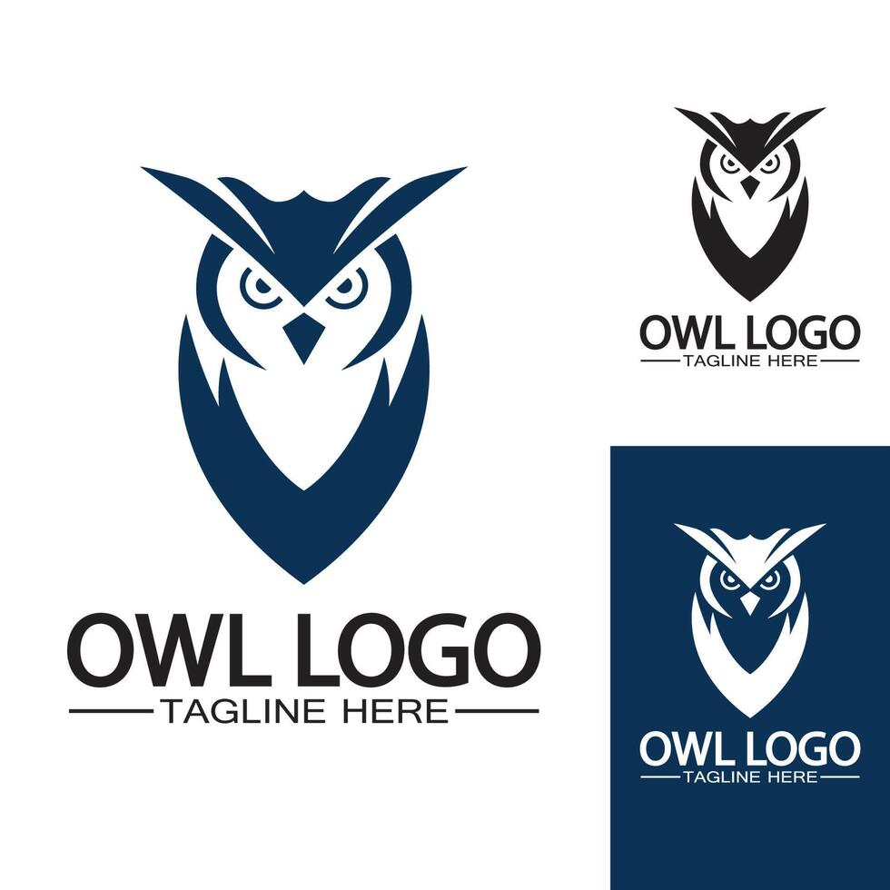 Owl logo vector template