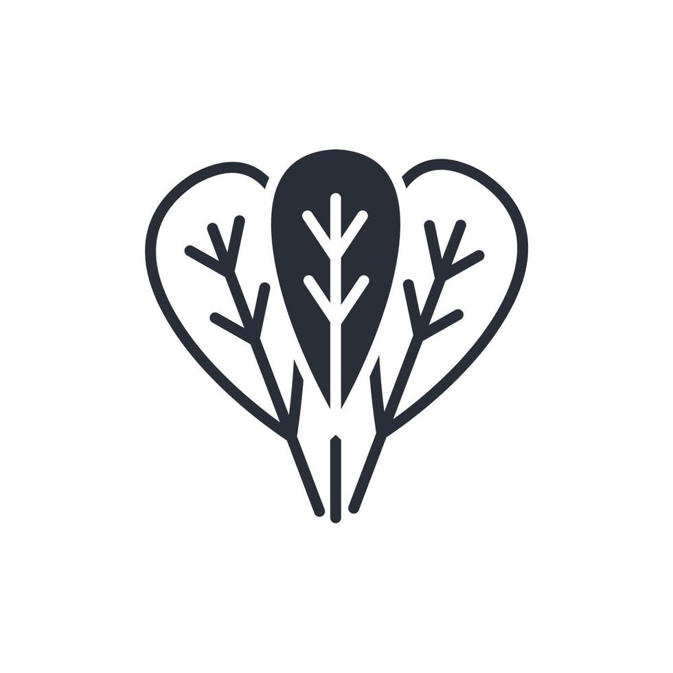 creamed spinach icons  symbol vector elements for infographic web