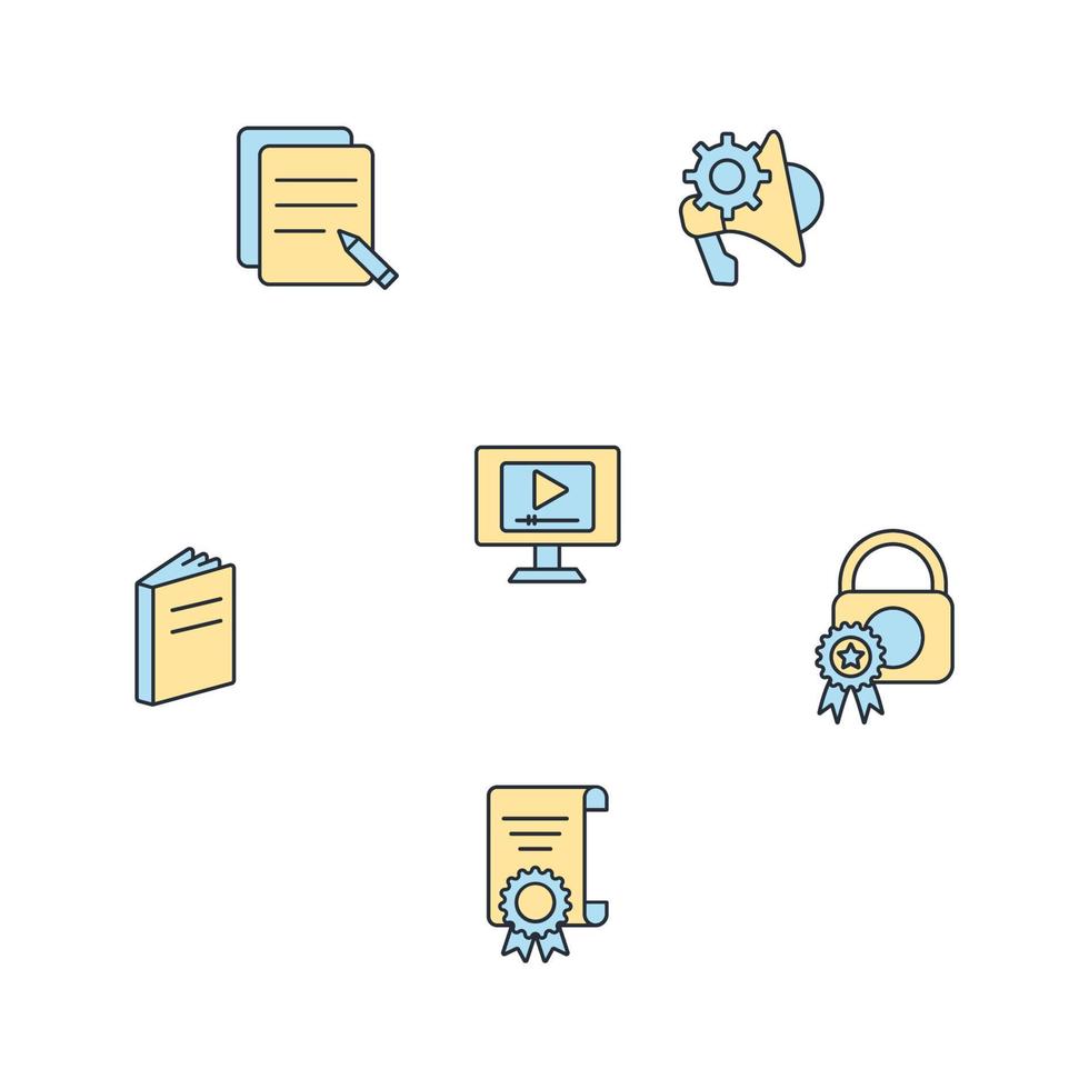 copywriting icons set . copywriting pack symbol vector elements for infographic web