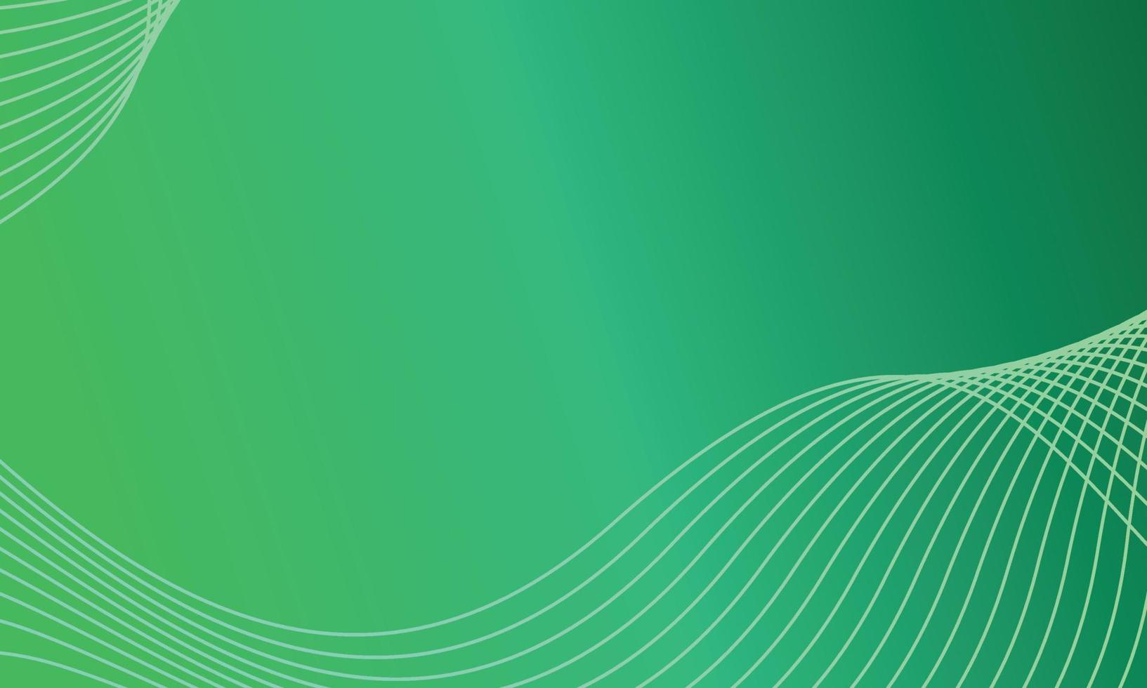 green background, simple flat full of dimensional lines vector