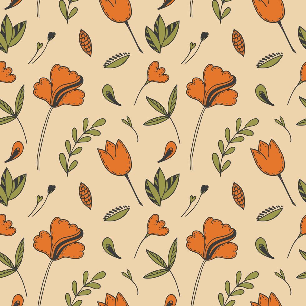 textura transparente con fondo floral, patrón de flores, composición botánica, papel tapiz vector