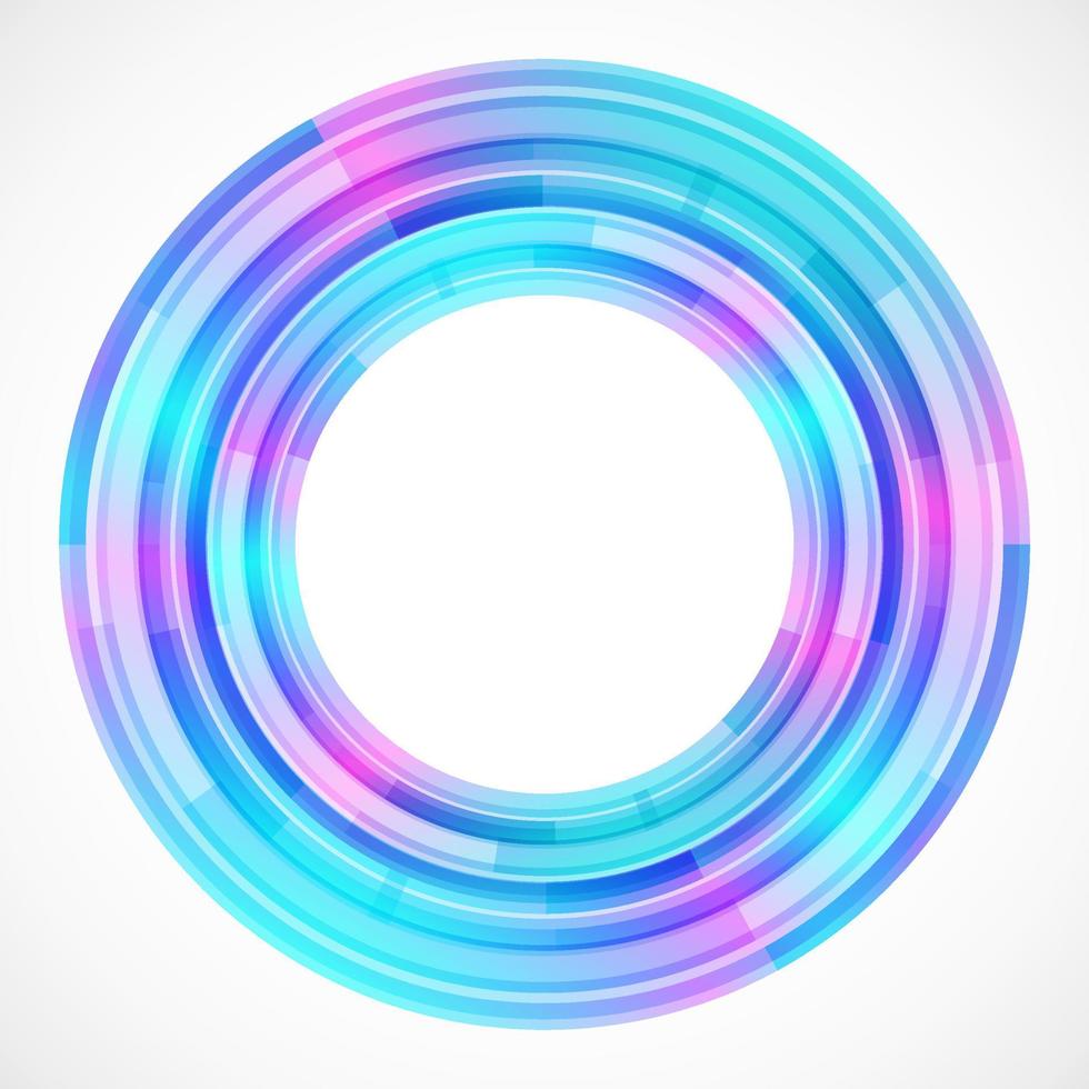 Geometric frame from circles, vector abstract background, wallpaper