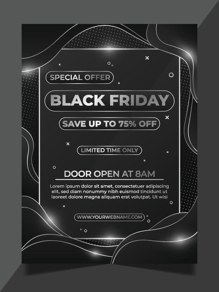 Black Friday Poster Template vector