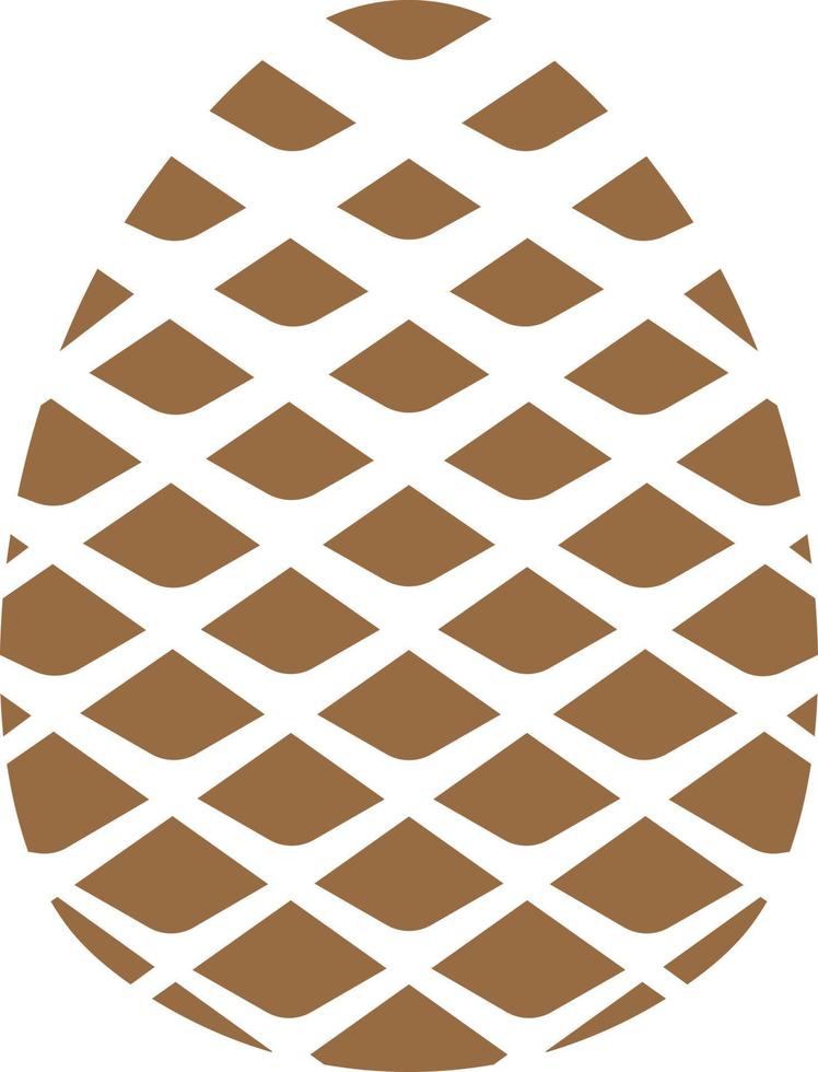 pine cone illustration vector