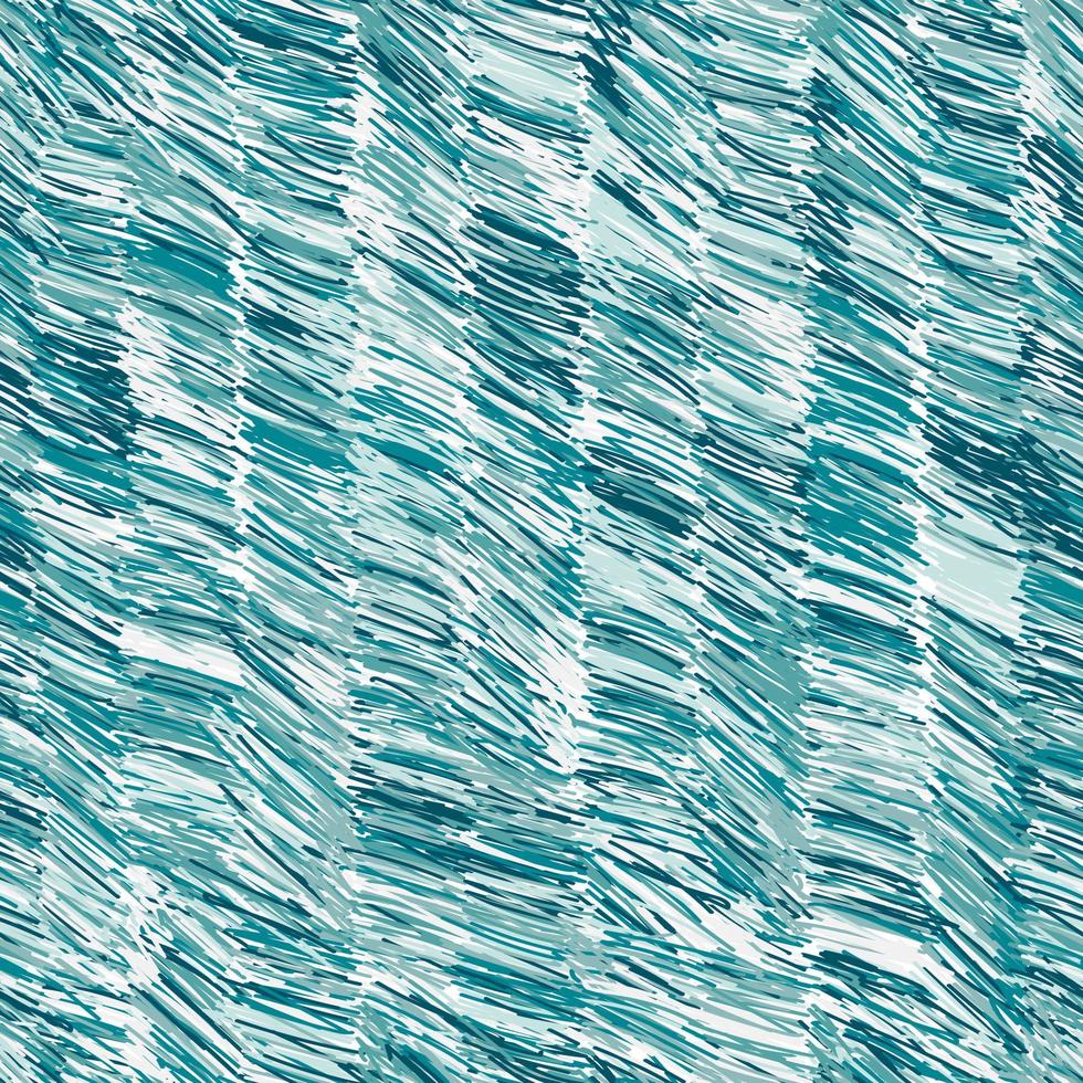 Hand drawn wave seamless pattern. Distorted backdrops with sea, rivers or water texture. Wavy brush stroke endless wallpaper. vector