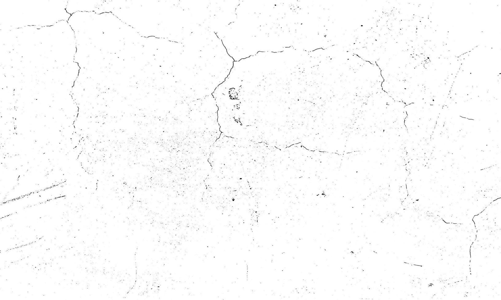 el sello granulado sucio y los arañazos superponen el fondo blanco. partícula de polvo envejecida grunge blanco y negro. ilustración vectorial vector