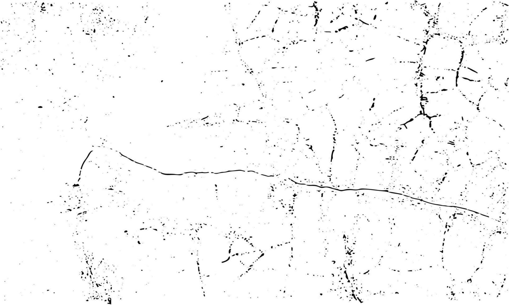 el sello granulado sucio y los arañazos superponen el fondo blanco. partícula de polvo envejecida grunge blanco y negro. ilustración vectorial vector