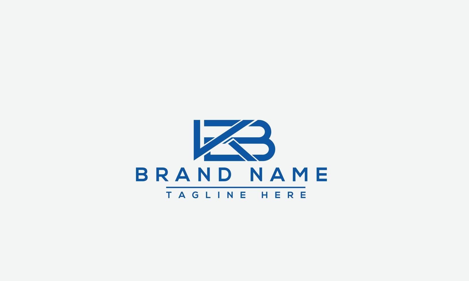 KB Logo Design Template Vector Graphic Branding Element.