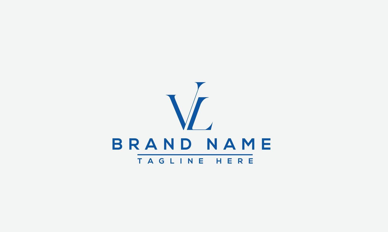 elemento de marca gráfico vectorial de plantilla de diseño de logotipo vl vector