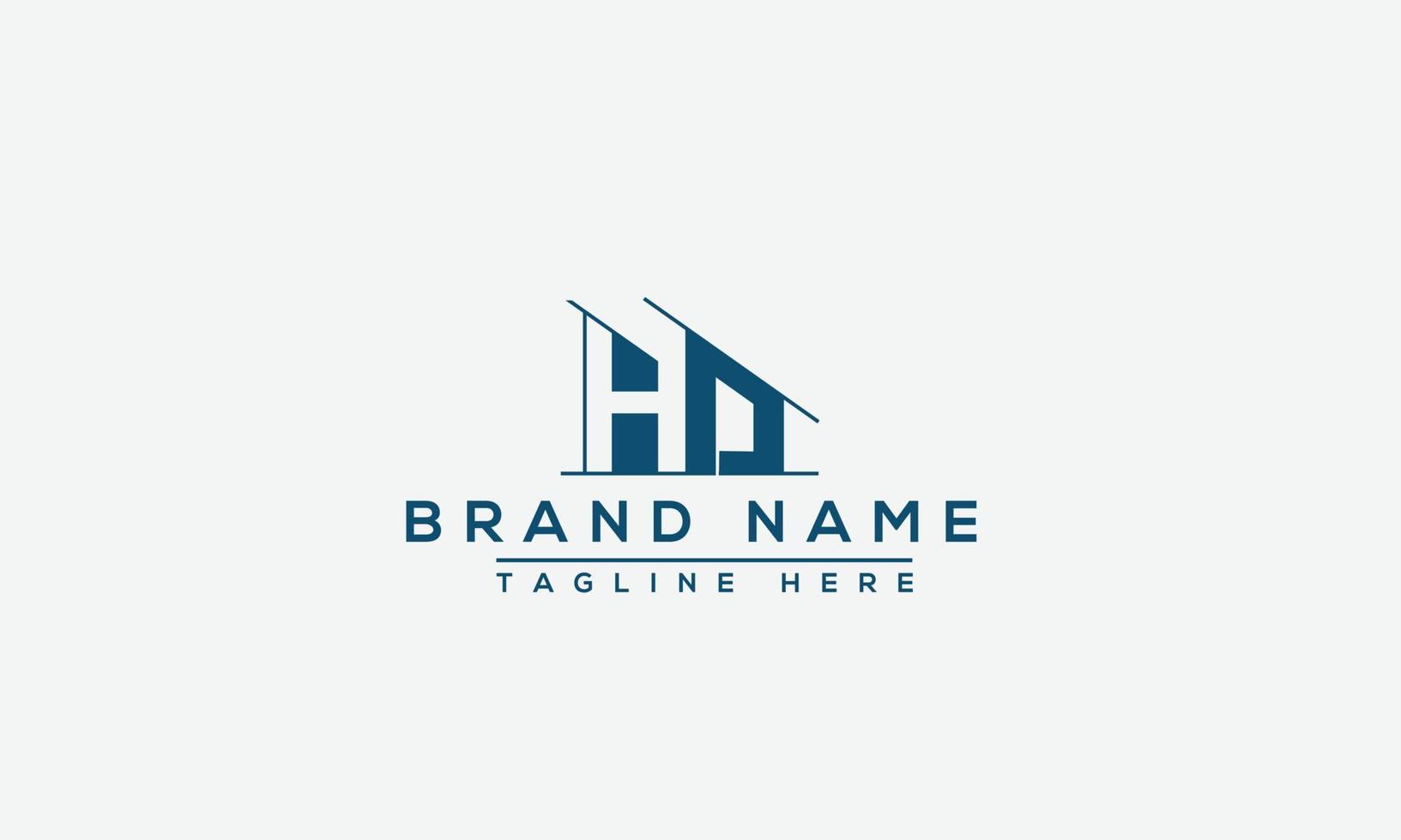 HO Logo Design Template Vector Graphic Branding Element.