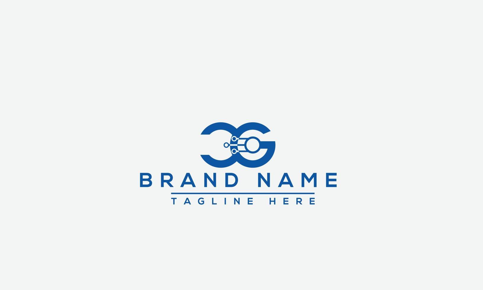 CG Logo Design Template Vector Graphic Branding Element