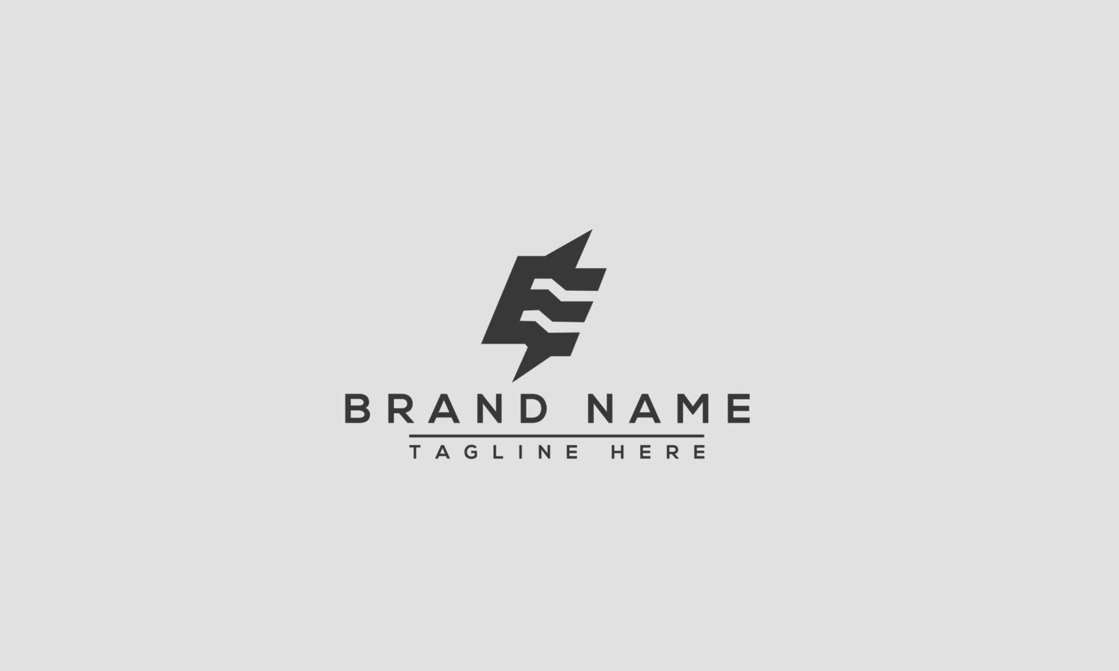 E Logo Design Template Vector Graphic Branding Element.