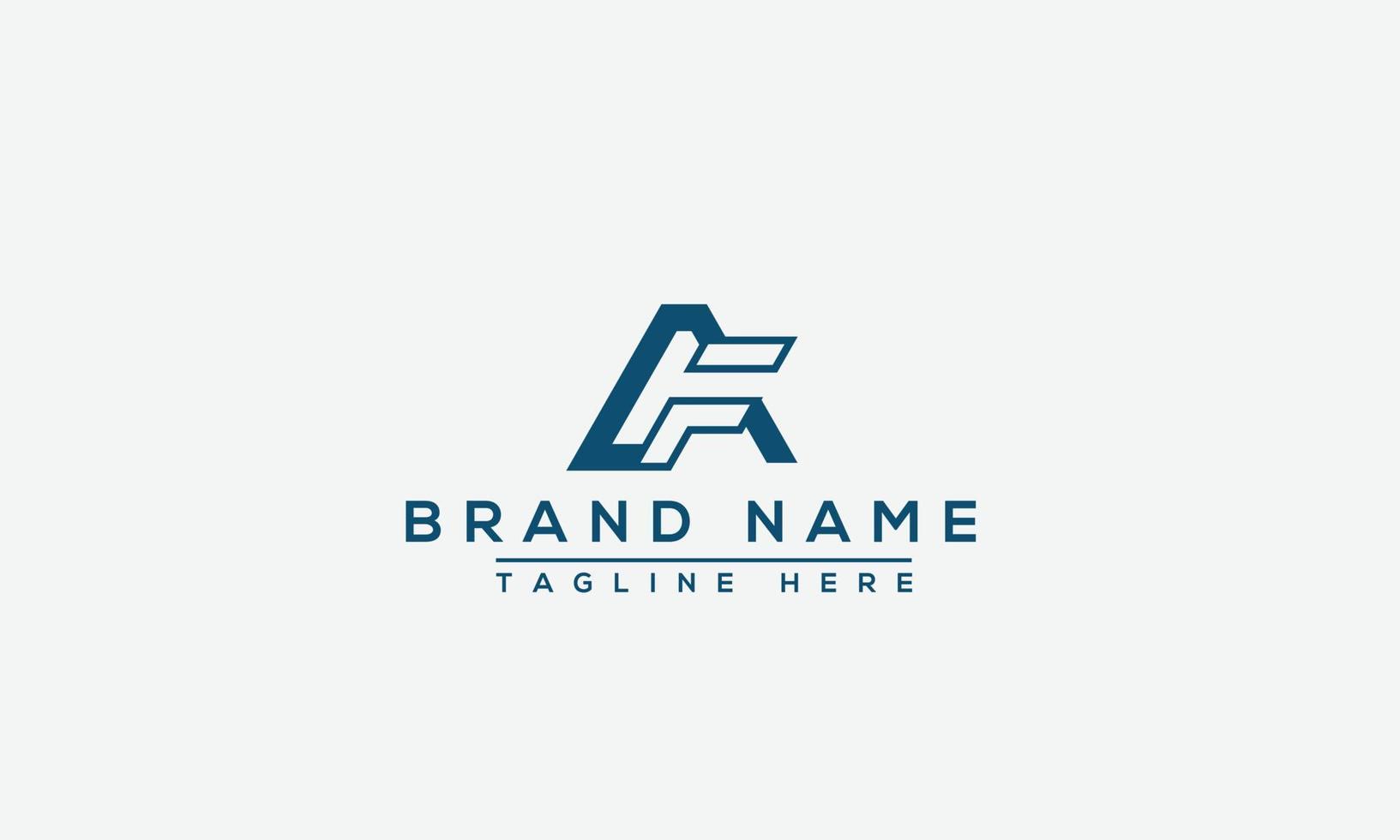 AF Logo Design Template Vector Graphic Branding Element.