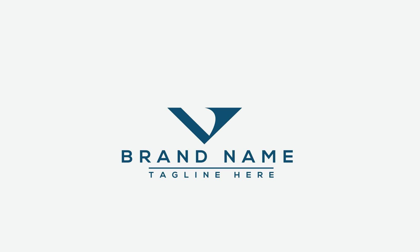 V Logo Design Template Vector Graphic Branding Element.